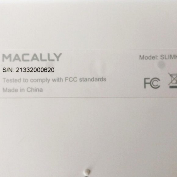 Macally Ultra Slim USB Keyboard For Mac - SLIMKEYPRO - TESTED - Picture 7 of 8